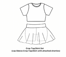 Load image into Gallery viewer, Crop Top/Skirt Set