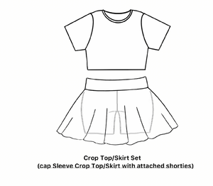 Crop Top/Skirt Set