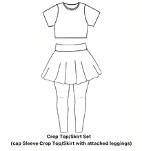 Load image into Gallery viewer, Crop Top/Skirt Set