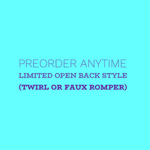 Limited Edition Open Back Style