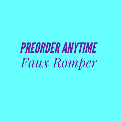 Faux Romper